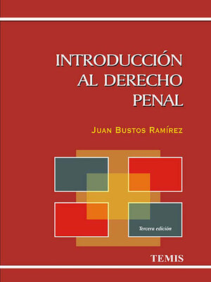 cover image of Introducción al derecho penal